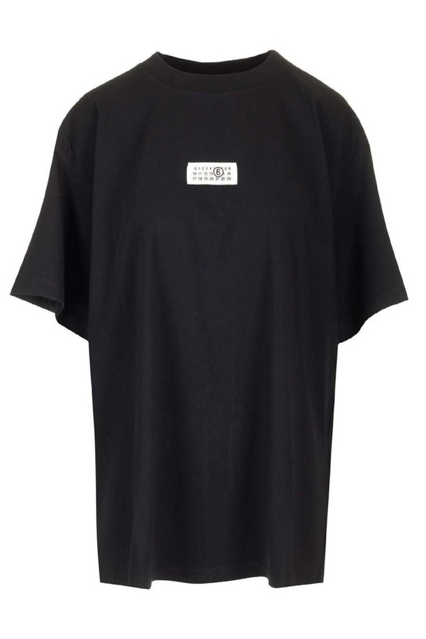 MM6 Maison Margiela - 반소매 티셔츠 - 엠엠식스 메종마르지엘라 여성 티셔츠 Numeric Logo T shirt NB19