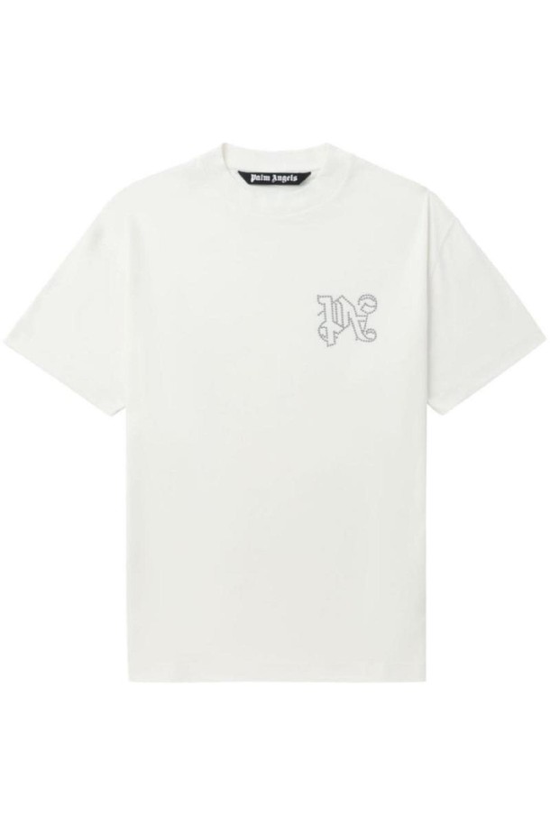 PALMANGELS - 반팔티셔츠 - 팜앤젤스 남성 티셔츠 Studded monogram T shirt NB19