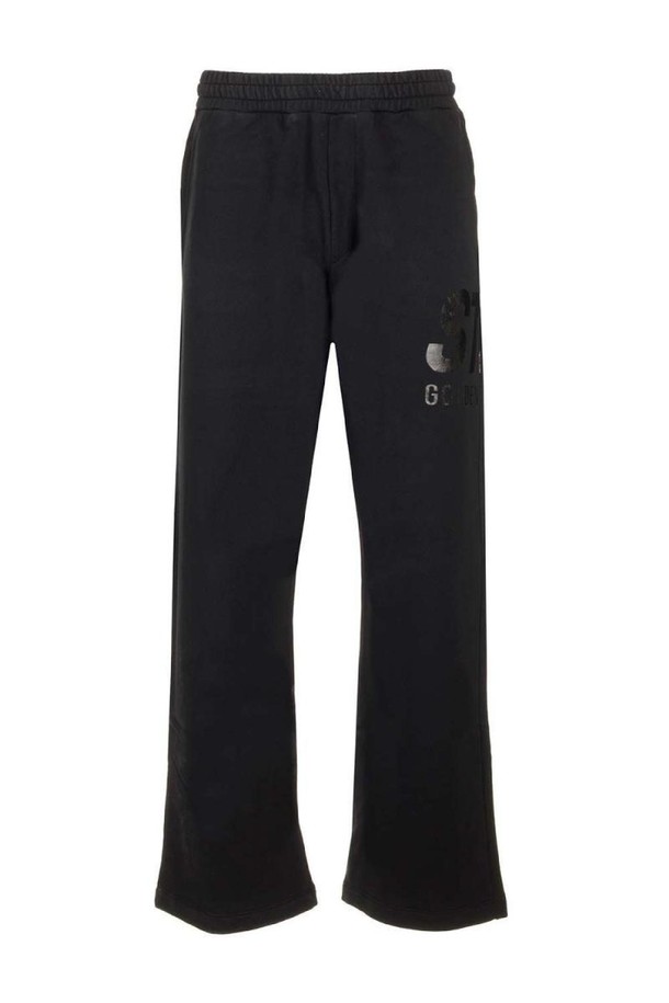 GOLDEN GOOSE  - 슬랙스/수트팬츠 - 골든구스 남성 바지 Black cotton jogging trousers NB19