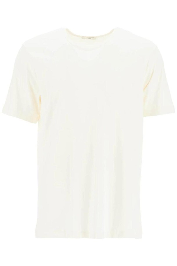 LEMAIRE - 반팔티셔츠 - 르메르 남성 티셔츠 t shirt with wide round neck NB02