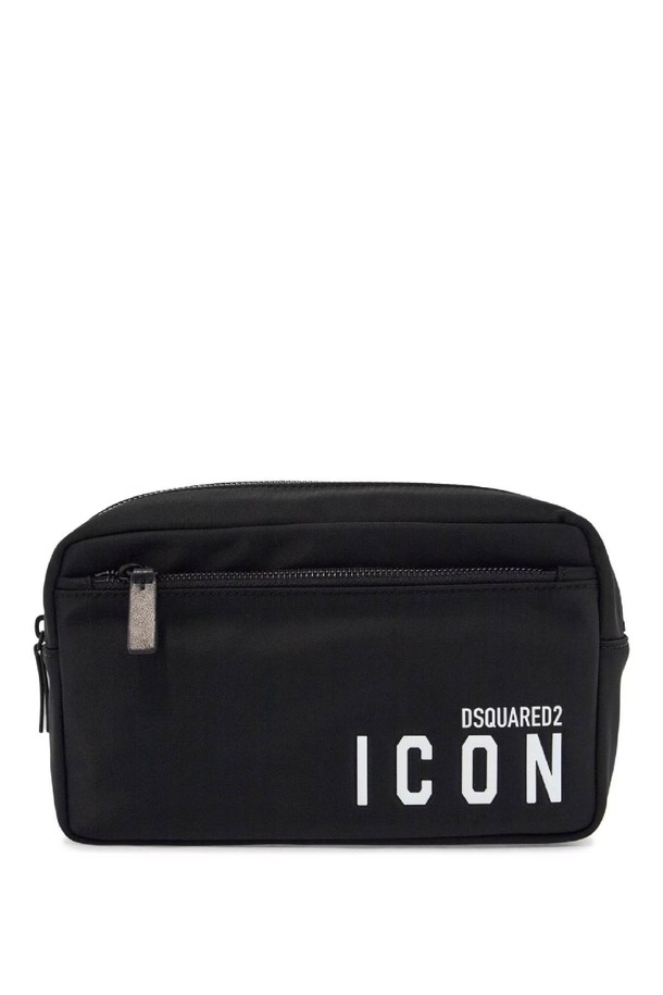 Dsquared2 - 클러치/파우치 - 디스퀘어드2 남성 클러치백 rectangular beauty case icon black NB02