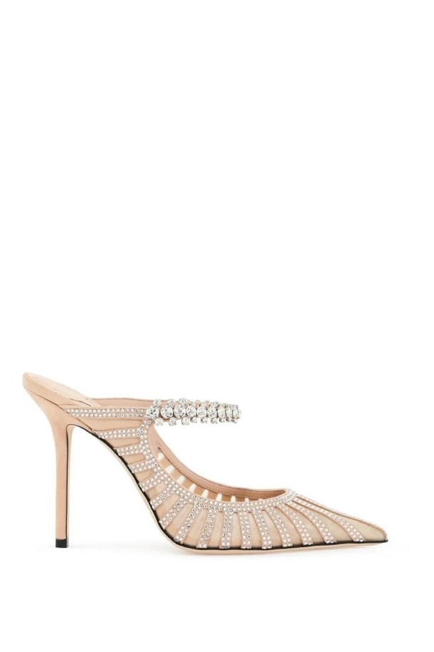 JIMMY CHOO - 샌들 - 지미추 여성 뮬 crystal embellished bing 100 mules NB02