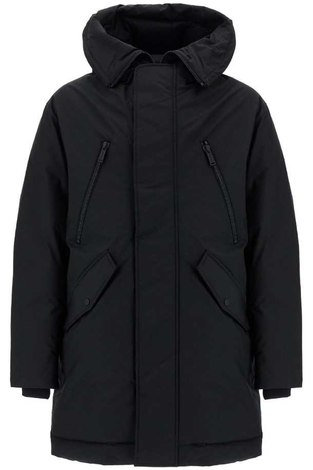 Dsquared2 - 블루종/점퍼 - 디스퀘어드2 남성 자켓 black techno down polyester parka with hood NB02