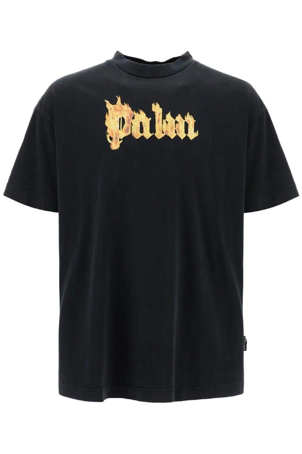 PALMANGELS - 반팔티셔츠 - 팜앤젤스 남성 티셔츠 burning logo t shirt NB02