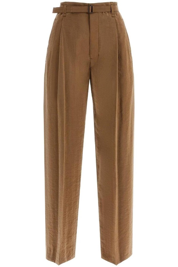 LEMAIRE - 롱/미디팬츠 - 르메르 여성 바지 dry silk pants for men NB02