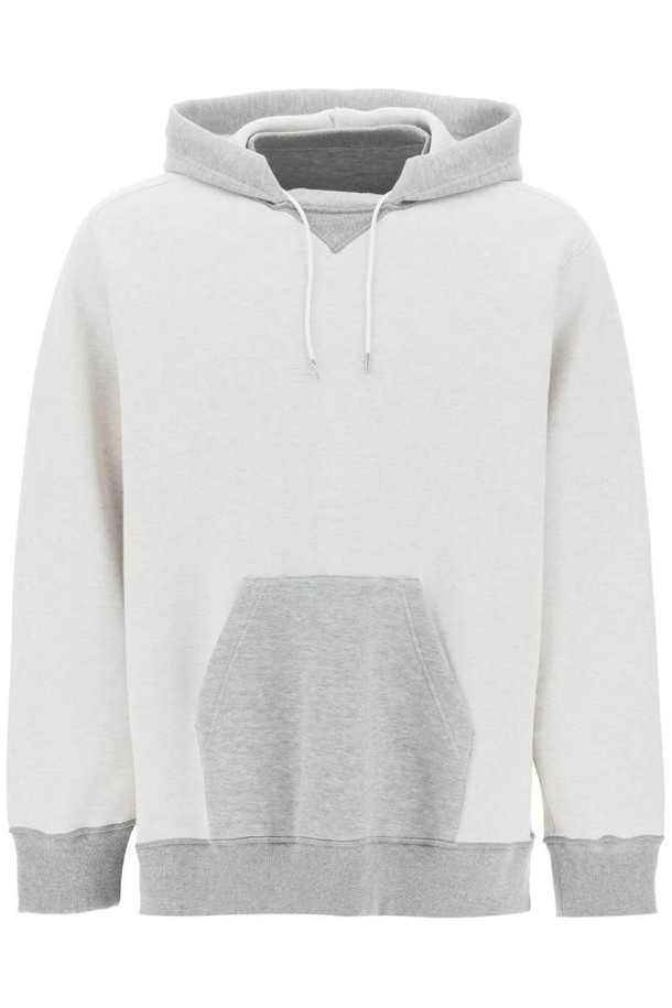 SACAI - 스웨트셔츠 - 사카이 남성 맨투맨 후드 hooded sweatshirt with reverse NB02