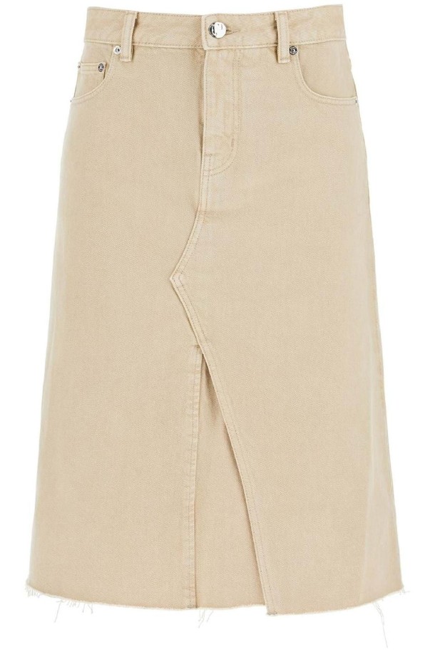 TORY BURCH - 미디스커트 - 토리버치 여성 스커트 denim trapeze skirt with NB02