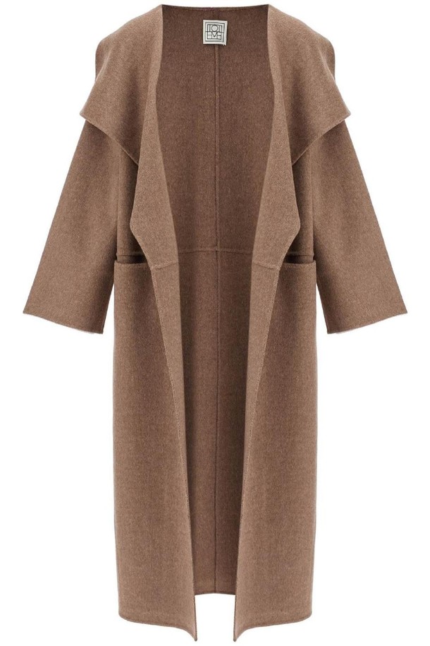 TOTEME - 코트 - 토템 여성 코트 beige wool and cashmere kimono coat NB02