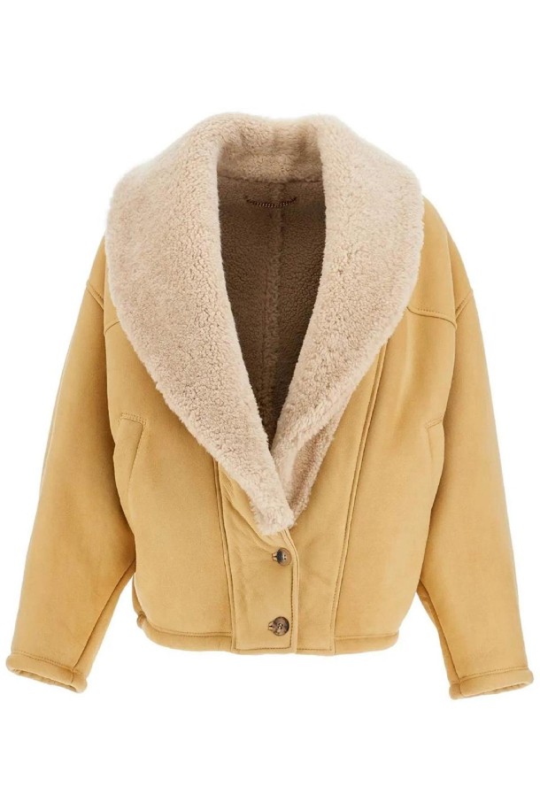 GOLDEN GOOSE  - 자켓 - 골든구스 여성 레더 자켓 shearling margot jacket NB02