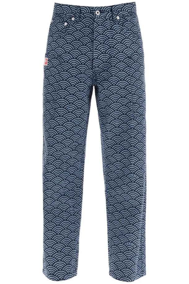 KENZO - 데님 - 겐조 남성 청바지 monkey workwear jeans with seigaiha print NB02