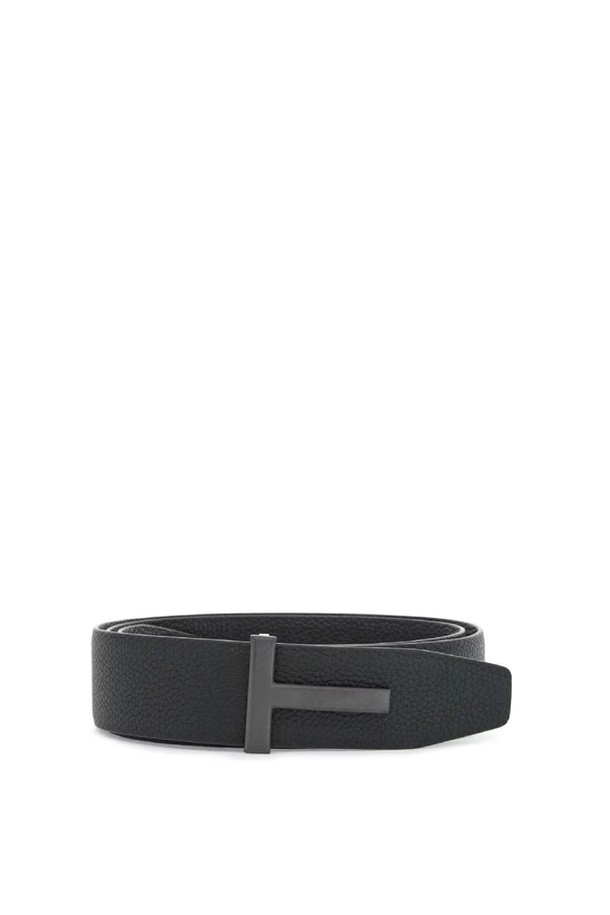 TOM FORD - 벨트 - 톰포드 남성 벨트 elegant brown and black calfskin belt made in italy NB02