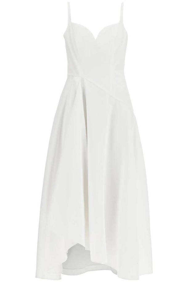 Alexander McQueen - 긴소매 원피스 - 알렉산더 맥퀸 여성 원피스 midi dress with sweetheart neckline NB02