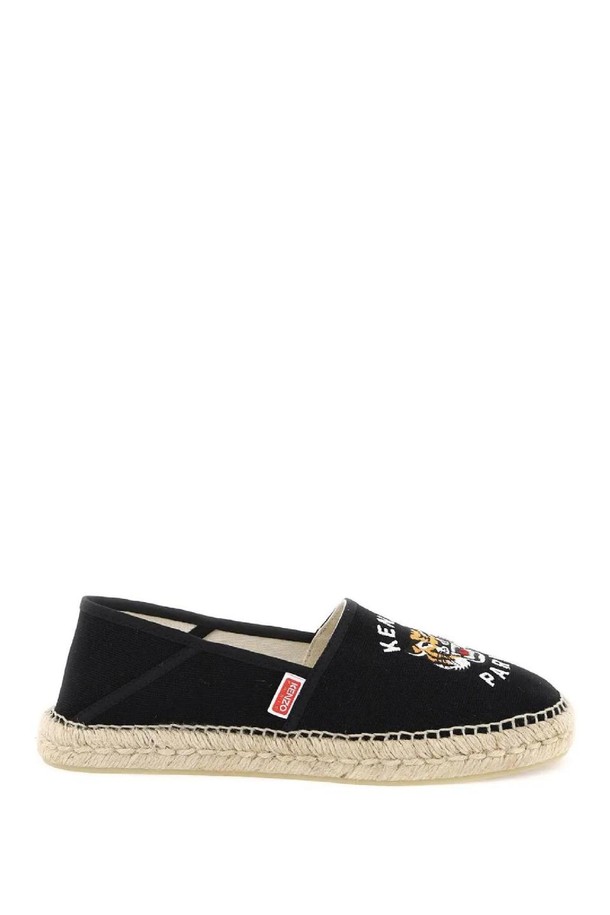 KENZO - 드레스화 - 겐조 남성 에스파드류 canvas espadrilles with logo embroidery NB02