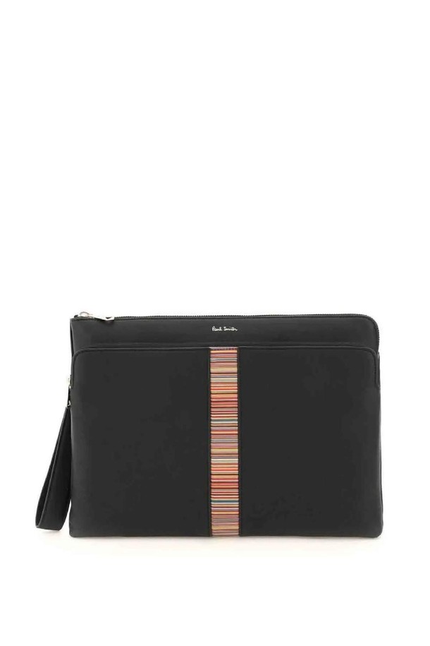 Paul Smith - 클러치/파우치 - 폴스미스 남성 클러치백 signture stripe leather pouch NB02