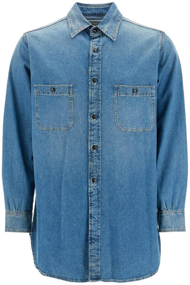 Maison Margiela - 긴팔셔츠 - 메종마르지엘라 남성 셔츠 lightweight denim shirt NB02