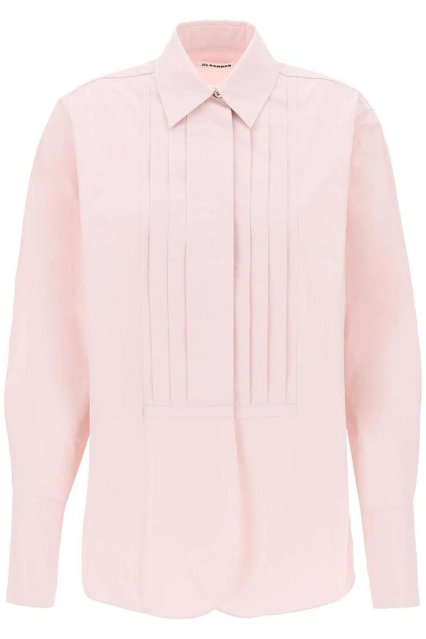 JIL SANDER - 셔츠 - 질샌더 여성 셔츠 블라우스 pleated bib shirt with NB02