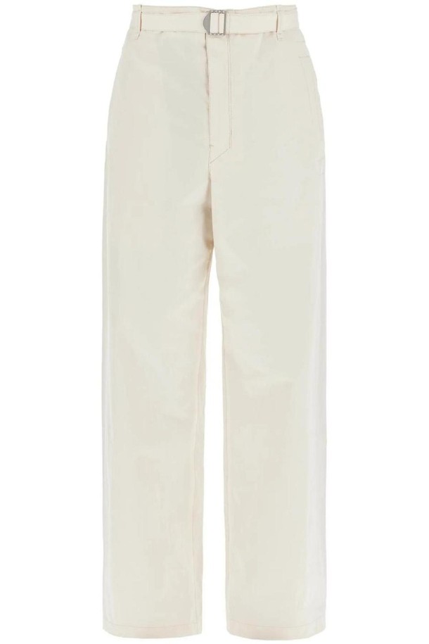 LEMAIRE - 슬랙스/수트팬츠 - 르메르 남성 바지 straight cut pants with belt NB02