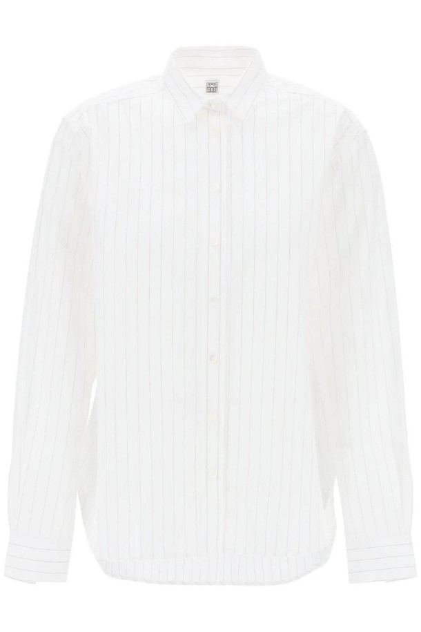 TOTEME - 셔츠 - 토템 여성 셔츠 블라우스 striped signature dress shirt NB02