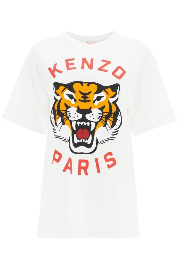 KENZO - 반소매 티셔츠 - 겐조 여성 티셔츠 lucky tiger crew neck t shirt NB02