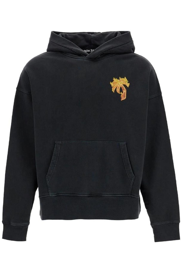 PALMANGELS - 스웨트셔츠 - 팜앤젤스 남성 맨투맨 후드 burning palm oversized hoodie with hood NB02