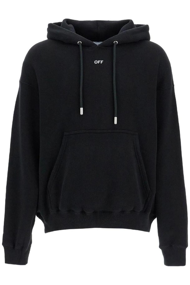 OFF-WHITE - 스웨트셔츠 - 오프화이트 남성 맨투맨 후드 hooded sweatshirt with off print NB02