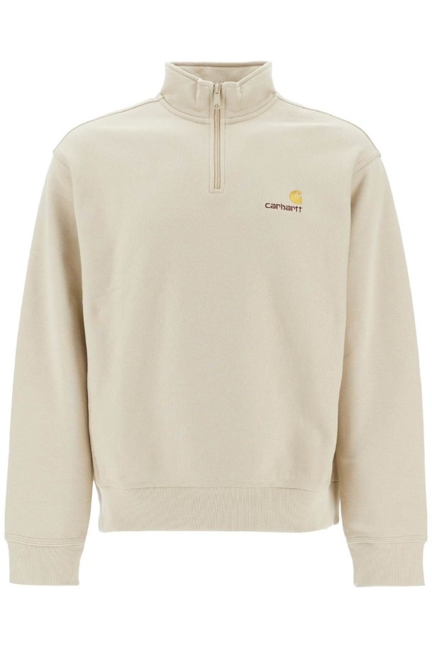 Carhartt WIP - 스웨트셔츠 - 칼하트 WIP 남성 맨투맨 후드 american script half zip sweat NB02