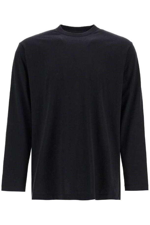 Y-3 - 반팔티셔츠 - 요지야마모토 남성 티셔츠 long sleeve black cotton t shirt with mens graphic NB02