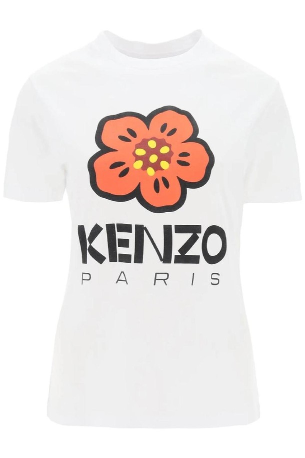 KENZO - 반소매 티셔츠 - 겐조 여성 티셔츠 boke flower printed t shirt NB02