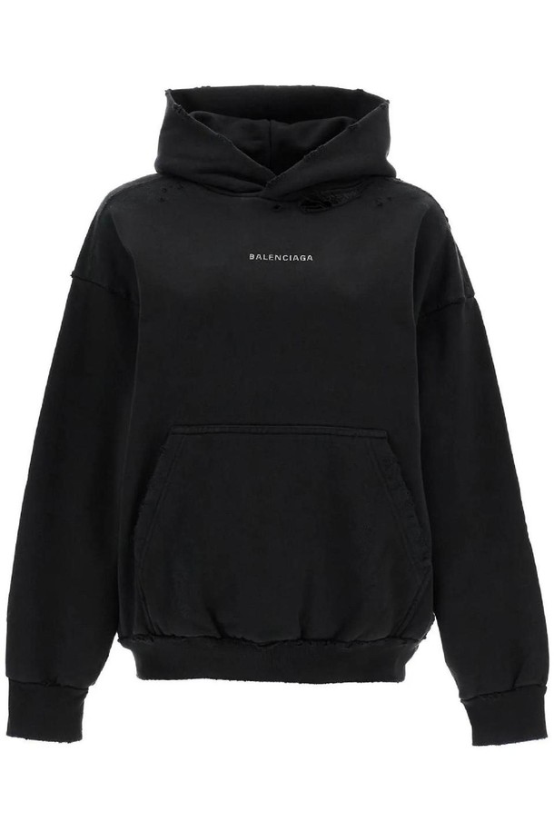 BALENCIAGA - 스웨터 - 발렌시아가 여성 맨투맨 후드 balenciaga back sweatshirt NB02