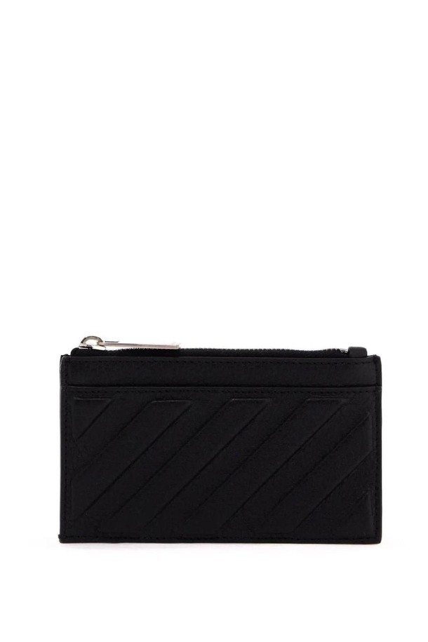 OFF-WHITE - 지갑 - 오프화이트 남성 카드 지갑 leather diag card holder NB02