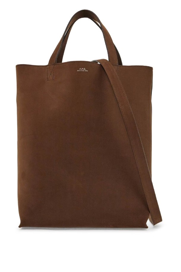 A.P.C. - 토트백 - 아페쎄 남성 토트백 medium brown calfskin bag with removable shoulder strap cabas maiko NB02