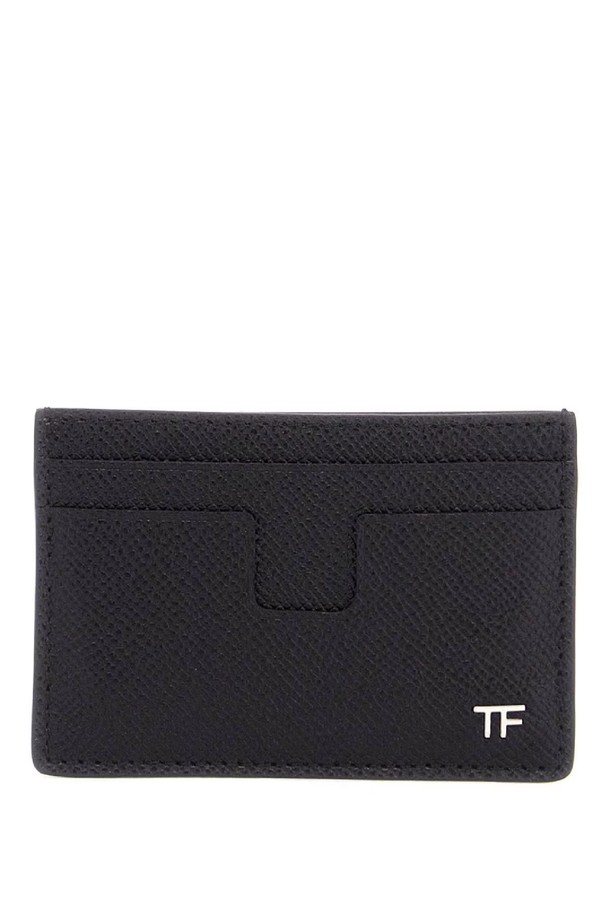 TOM FORD - 지갑 - 톰포드 남성 카드 지갑 black minimalist calfskin credit card holder NB02