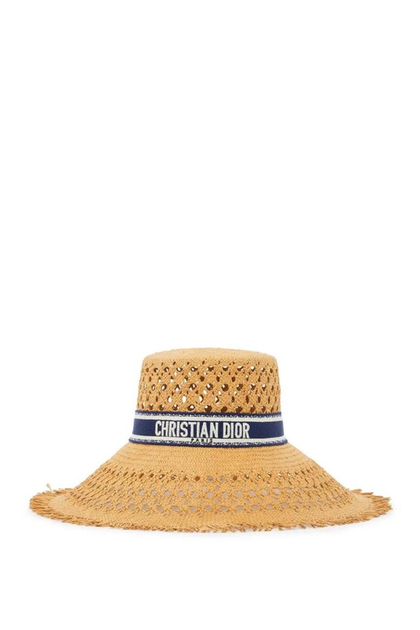 DIOR - 모자 - 디올 여성 모자 etailed straw hat with wide brim NB02