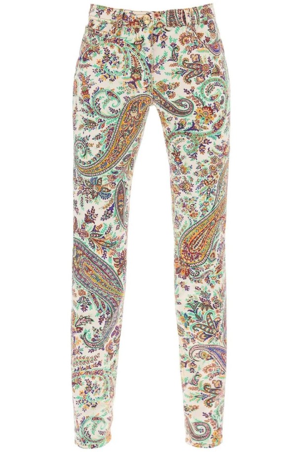 ETRO - 데님 - 에트로 여성 청바지 paisley patterned jeans NB02