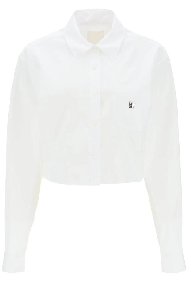 GIVENCHY - 셔츠 - 지방시 여성 셔츠 블라우스 4g cropped shirt NB02