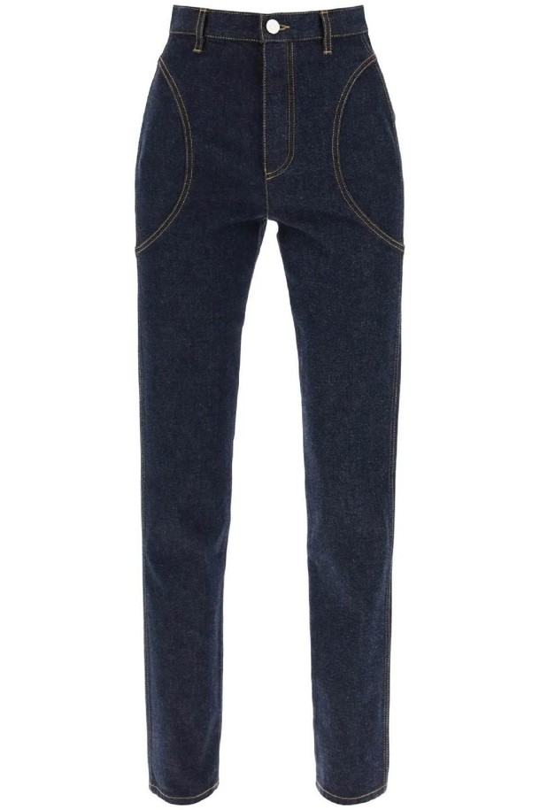 ALAIA - 데님 - 알라이아 여성 청바지 high waisted slim fit jeans NB02