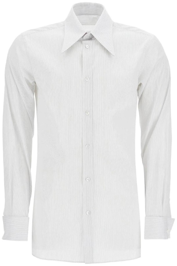 Maison Margiela - 긴팔셔츠 - 메종마르지엘라 남성 셔츠 shirt with pointed collar NB02