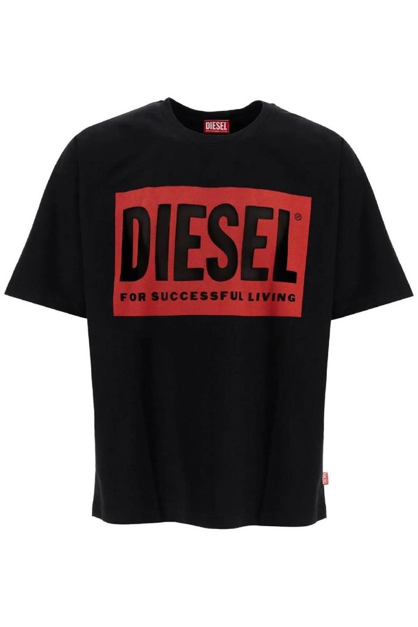 DIESEL - 반팔티셔츠 - 디젤 남성 티셔츠 logo t shirt with NB02