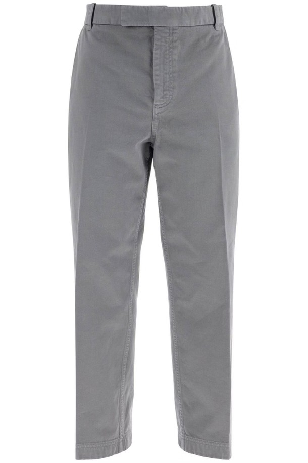 THOM BROWNE - 슬랙스/수트팬츠 - 톰브라운 남성 바지 medium grey cotton chino utility pants NB02