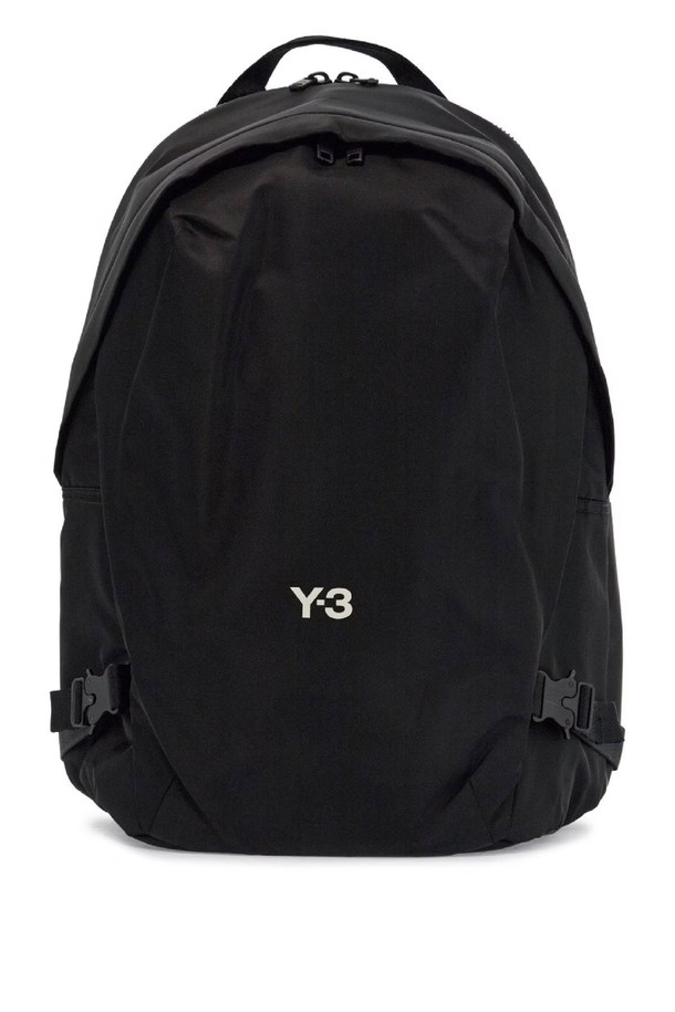 Y-3 - 백팩 - 요지야마모토 남성 백팩 black minimalist backpack in recycled polyester with padded straps NB02