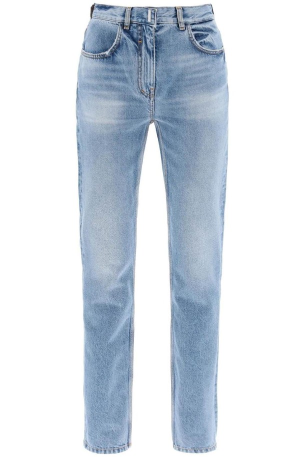 GIVENCHY - 데님 - 지방시 여성 청바지 light wash cigarette jeans with nine words  NB02