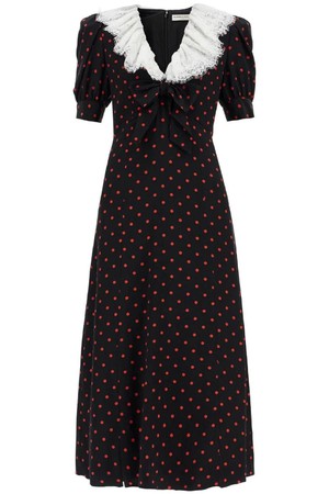 알렉산드라리치 여성 원피스 polka dot silk midi dress NB02