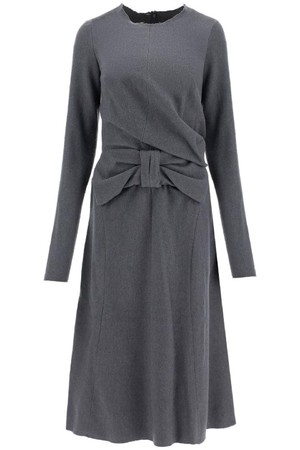 메종마르지엘라 여성 원피스 midi dress with oversized bow detail NB02