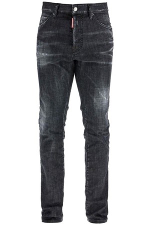 디스퀘어드2 남성 청바지 cool guy black cotton jeans with faded effect NB02