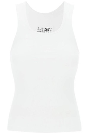 엠엠식스 메종마르지엘라 여성 티셔츠 tank top with numeric logo NB02