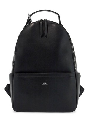 아페쎄 여성 백팩 black unisex backpack in polyurethane with adjustable straps NB02