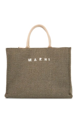 마르니 남성 토트백 large raffia effect tote bag NB02