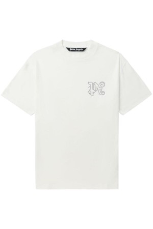 팜앤젤스 남성 티셔츠 Studded monogram T shirt NB19