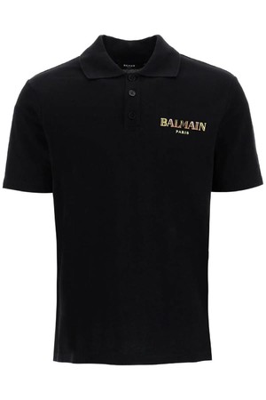 발망 남성 폴로티  vintage balmain embroidered polo shirt NB02