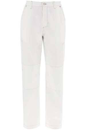 엠엠식스 메종마르지엘라 남성 바지 wide cotton canvas trousers for men or women NB02